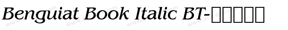 Benguiat Book Italic BT字体转换